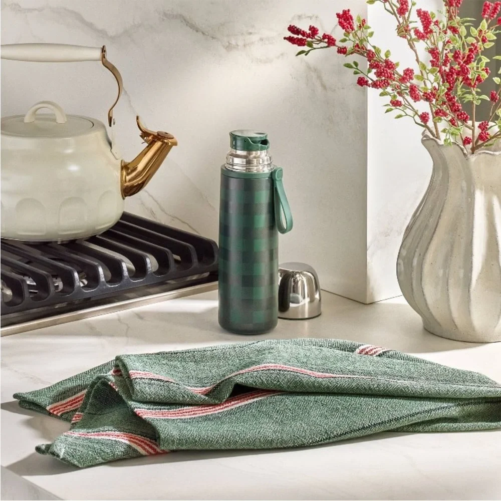 Flour Sack Towel with Green/Red Stripe - Hearth & Hand™ with Magnolia